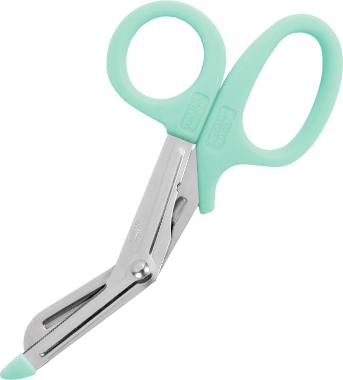 5.5IN NURSE UTILITY SCISSOR-SLIDE PACK-AQUA SEA
