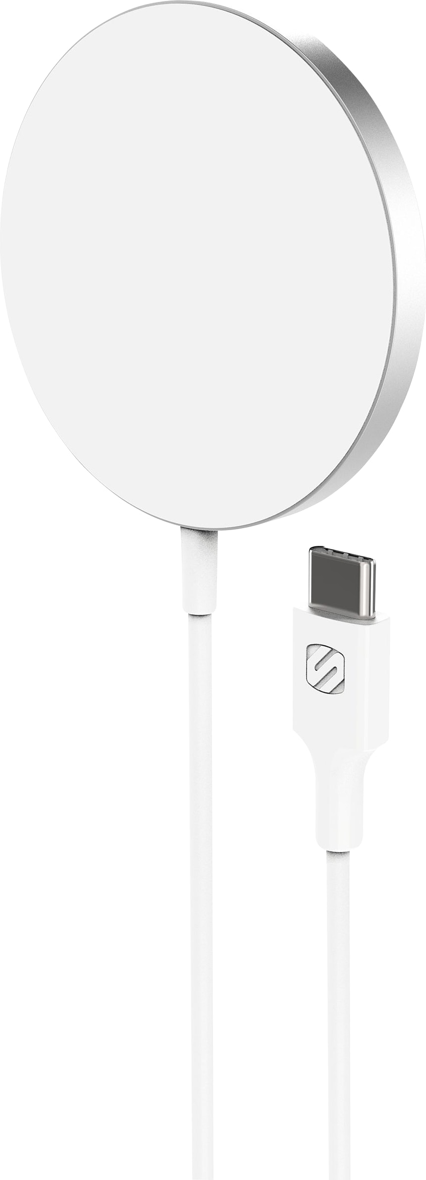 Scosche MagSafe Magnetic Wireless Phone Charger, White