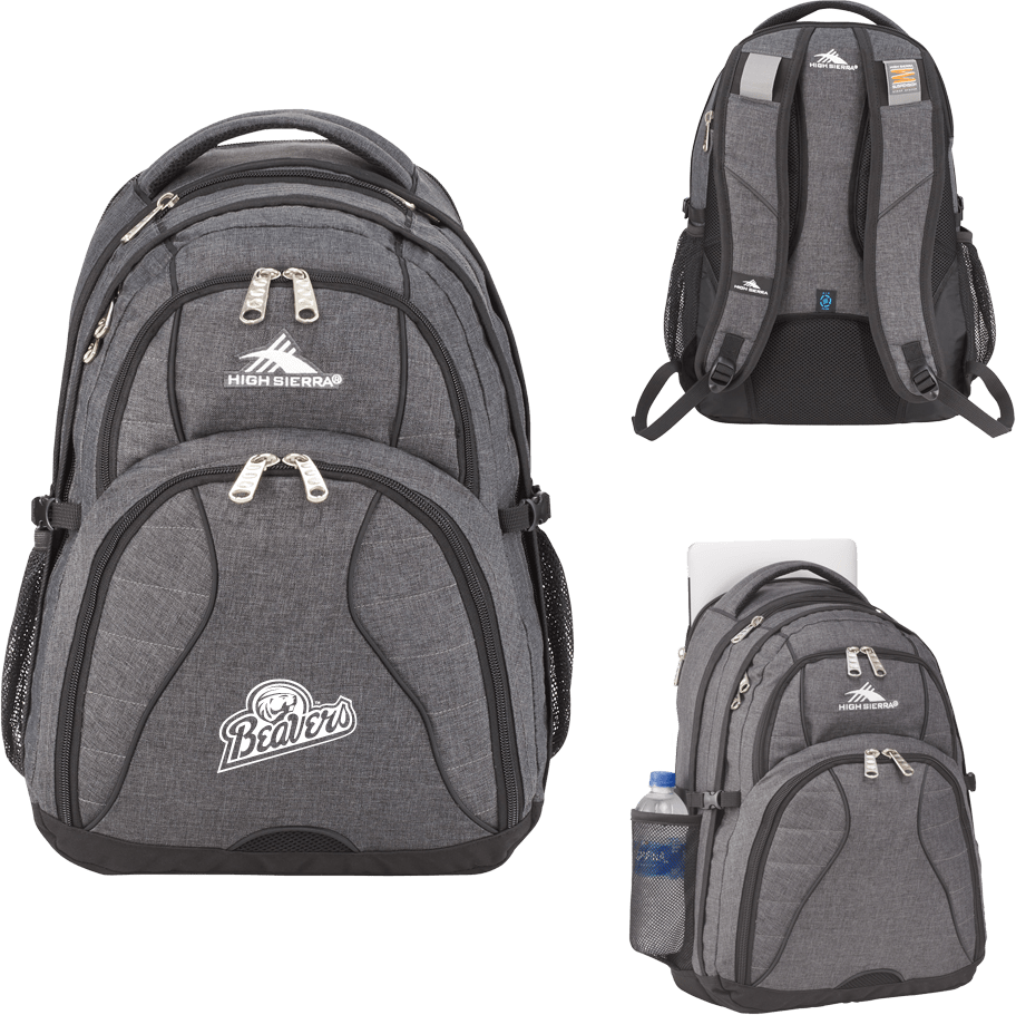 Bemidji State High Sierra Swerve Computer Backpack BSU Beavers Script - ONLINE ONLY