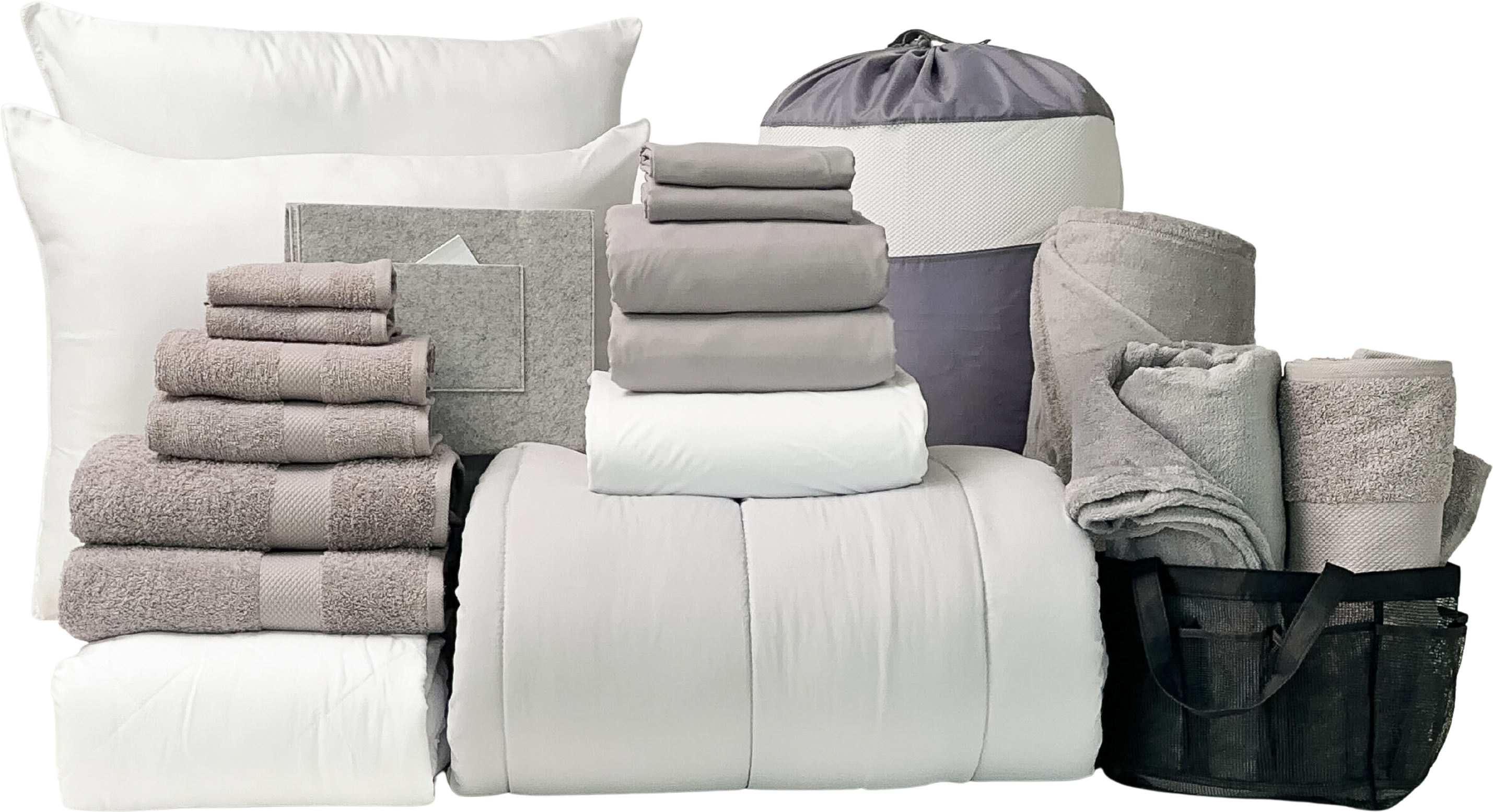 Deluxe 23pc Twin XL Bundle in Harbor Slate - SHIPS 8/1 FOR IN-STORE PICKUP ON FALL MOVE-IN WEEKEND.