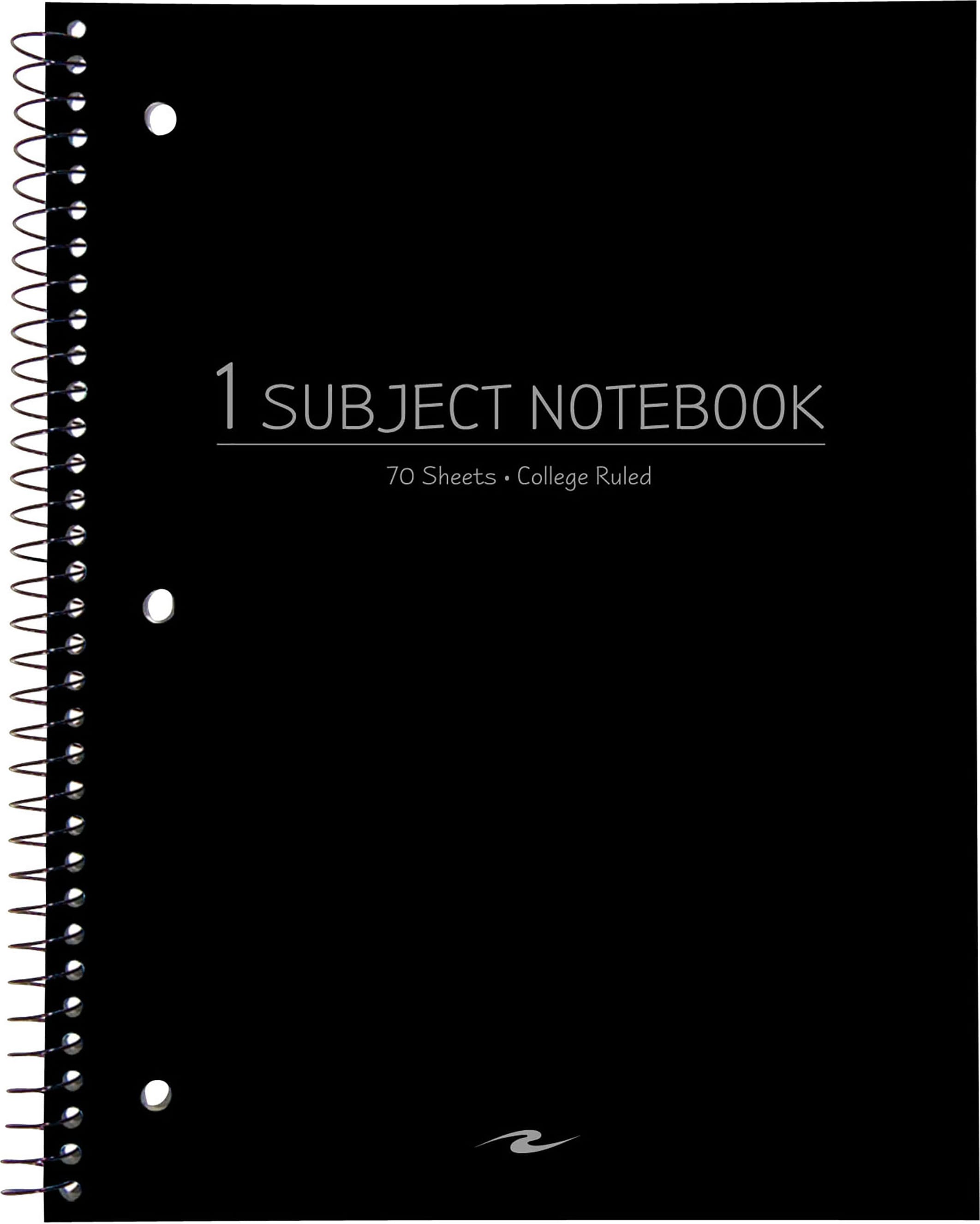 NOTEBOOK 10.5x8 70SH 1 SUB BLACK