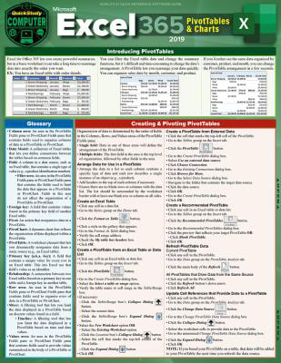 EXCEL 365 PIVOT TABLES & CHART