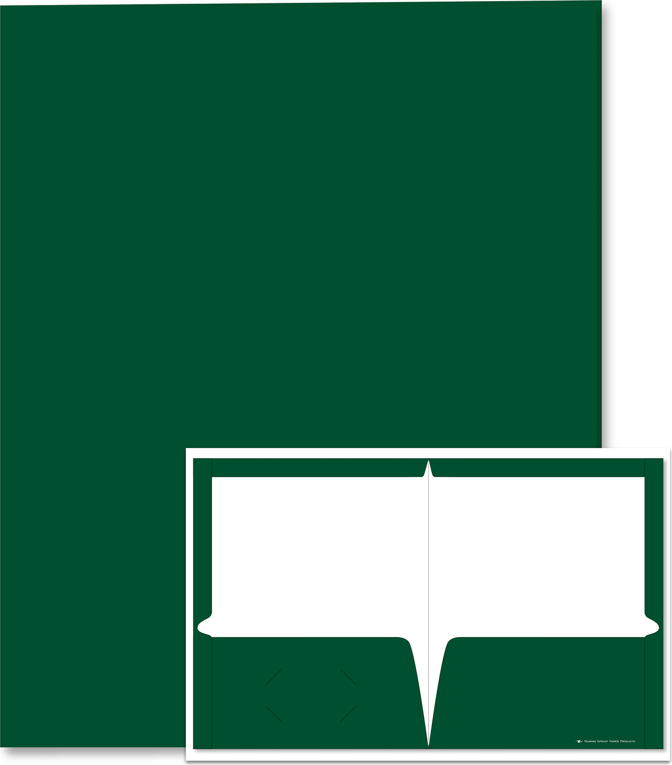 PORTFOL 2PKT LAM DK GREEN