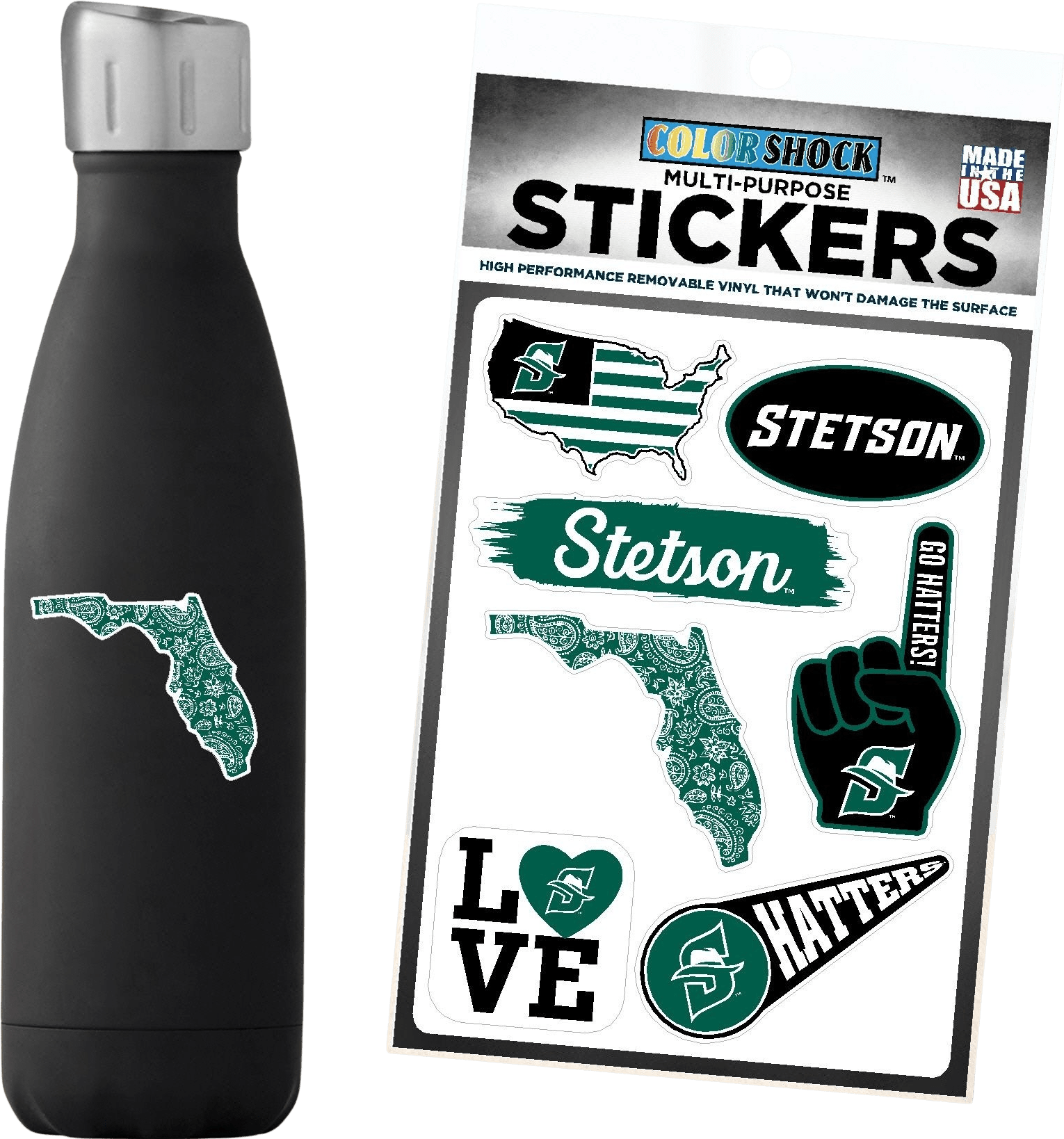 Stetson University 7.5'' x 7.5'' Sticker Sheet