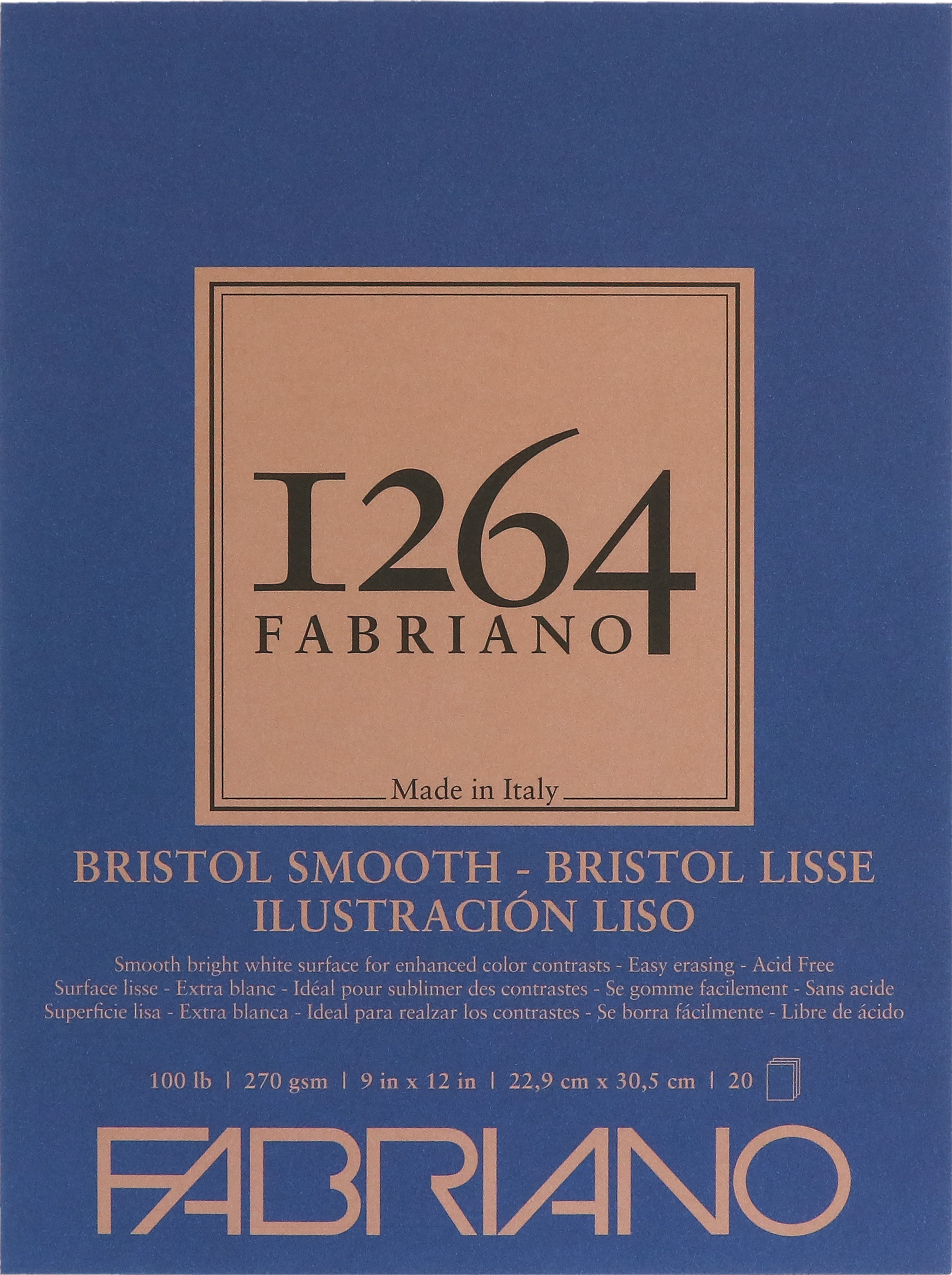 1264 BRISTOL PAD SMOOTH 9X12 20 SHEETS