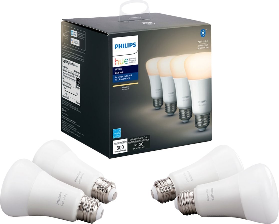 HUE WHITE A19 BT SMART LED 4PK