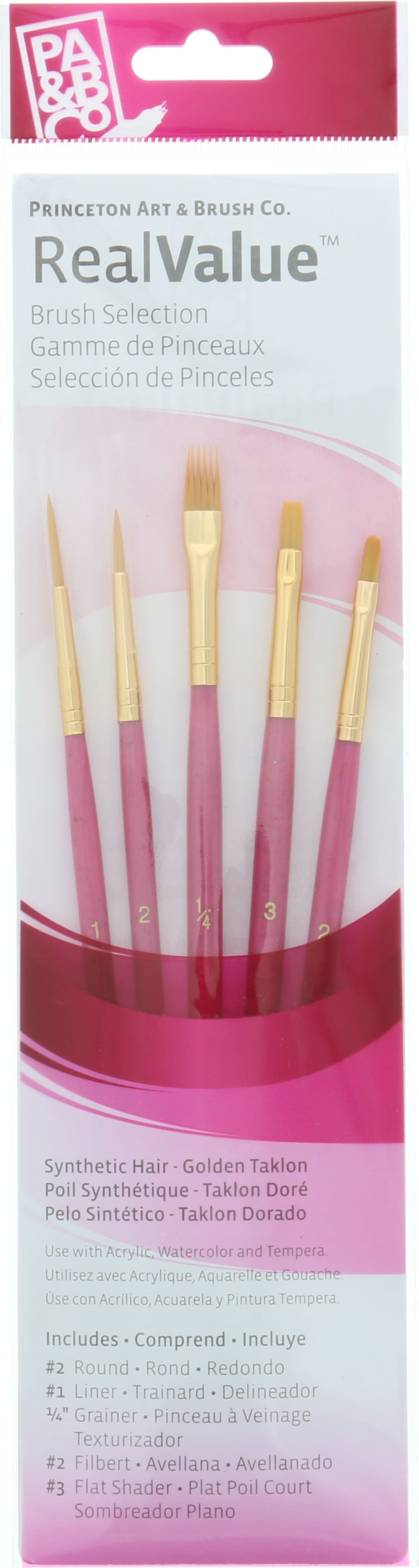 BRUSH GOLD TAKLON VALUE 5-PACK