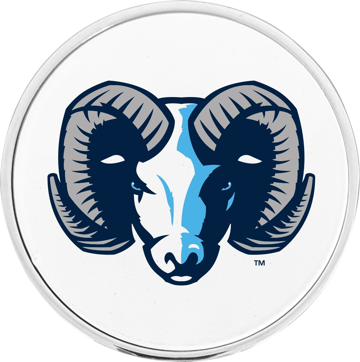 University of Rhode Island Rams Circle Adhesive Emblem