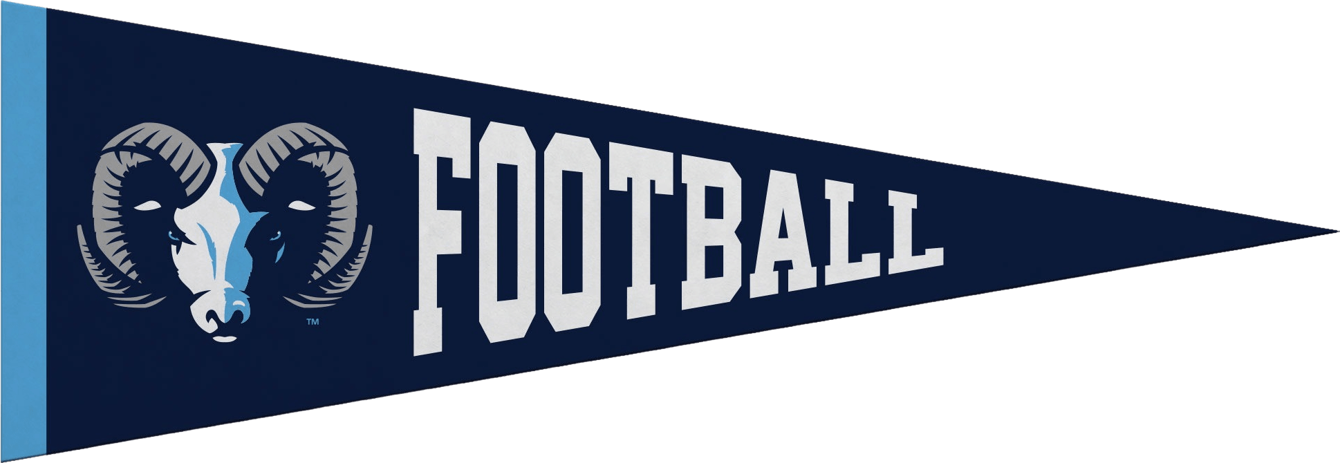 University of Rhode Island 5x15 Football Rams Pennant