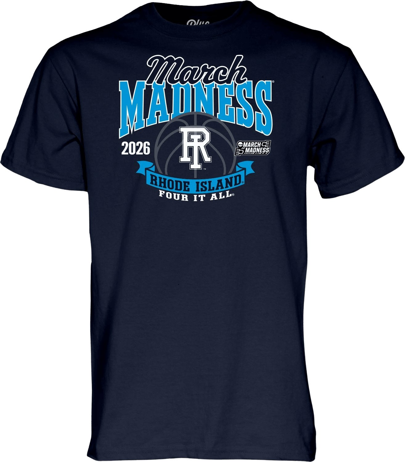 University of Rhode Island Women's Basketball 2026 March Madness Bound Short Sleeve T-Shirt