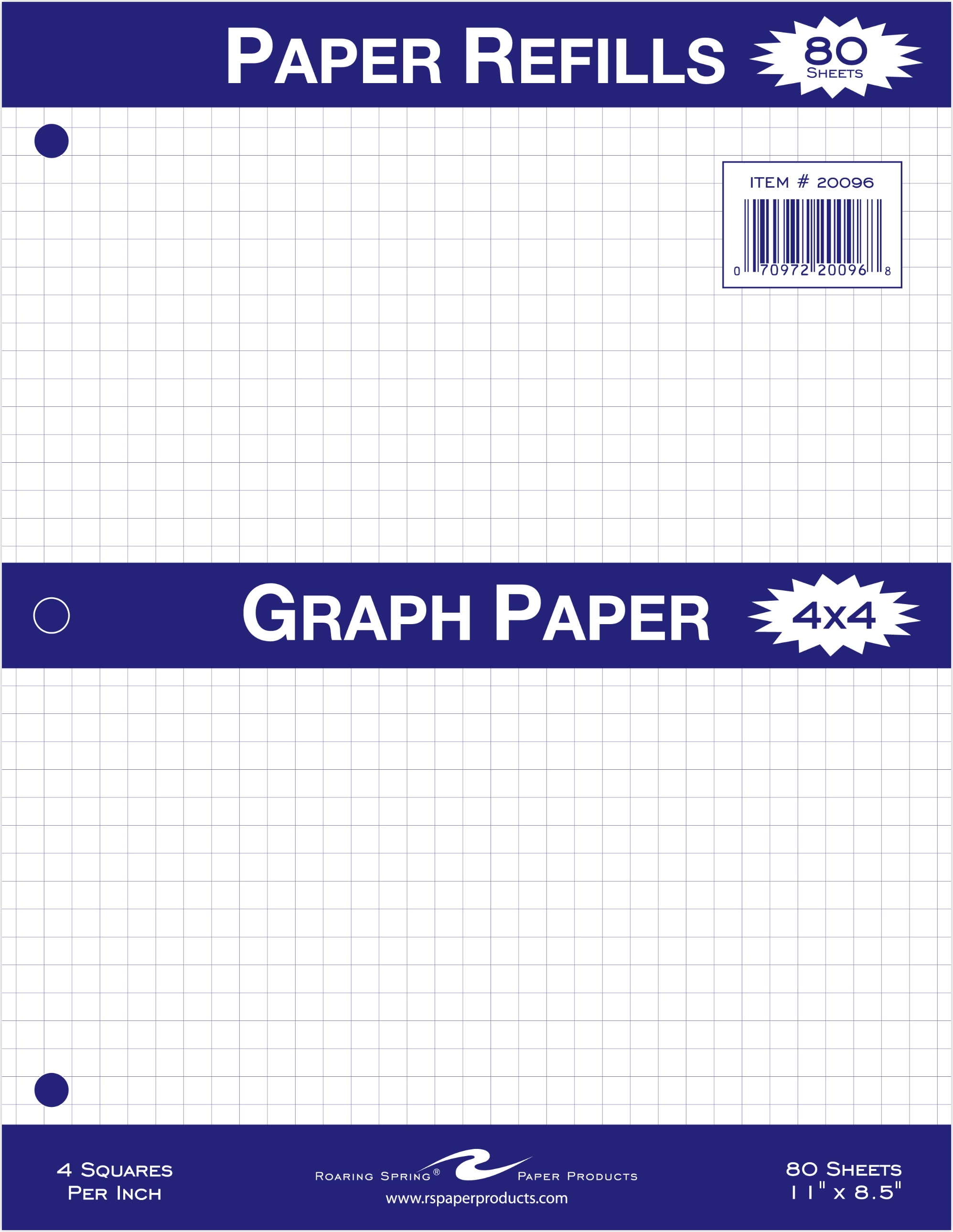 FILLER PAPER 4x4 80SH QUAD