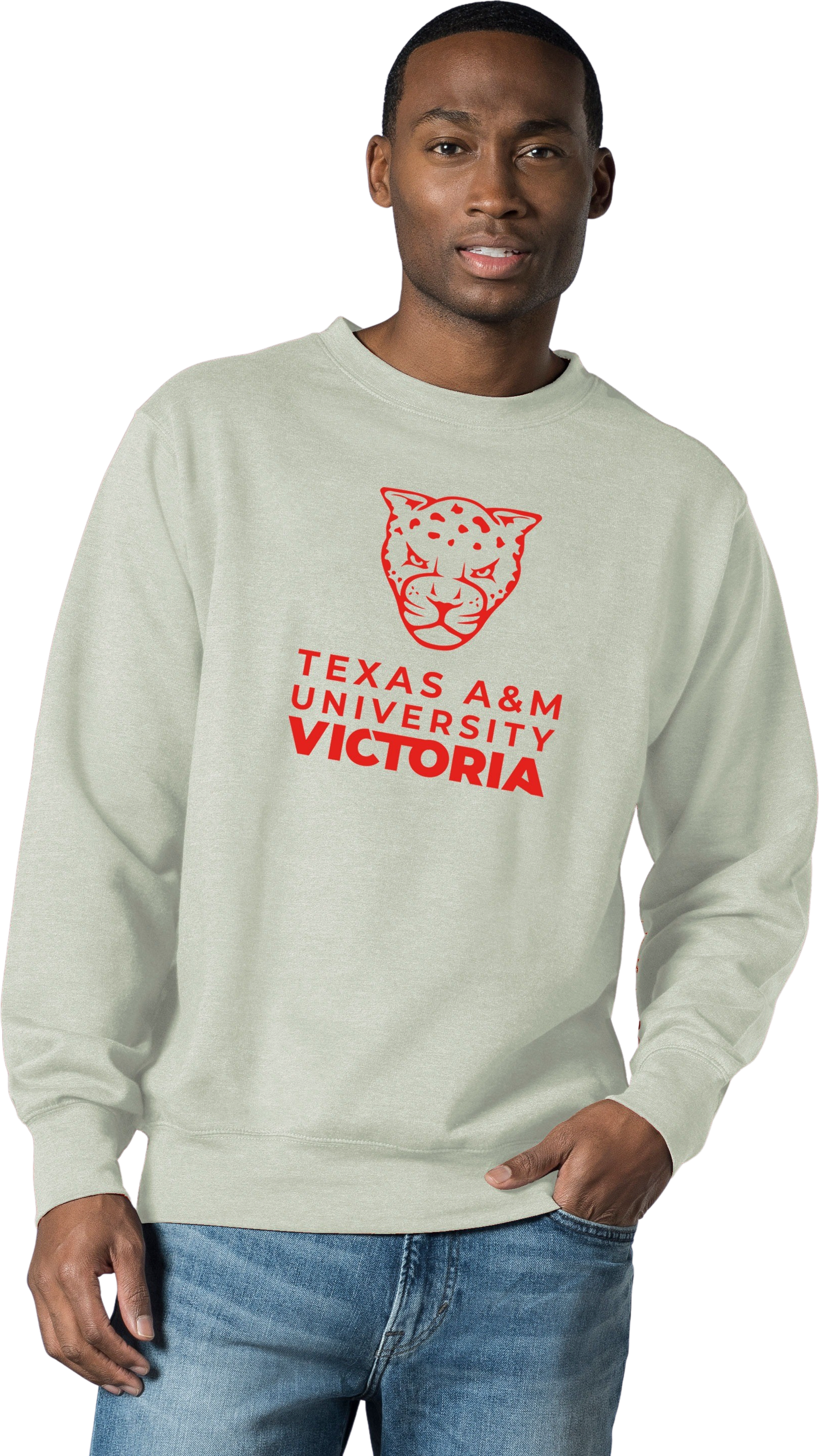 Texas A&M University Victoria Jaguars Crewneck Sweatshirt