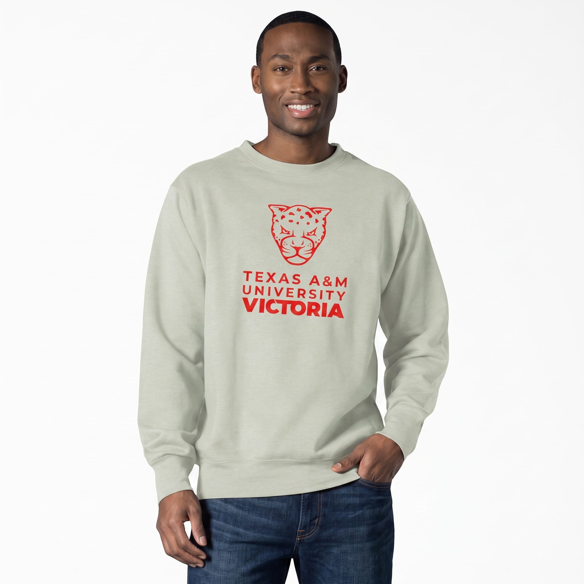 Texas A&M University Victoria Jaguars Crewneck Sweatshirt