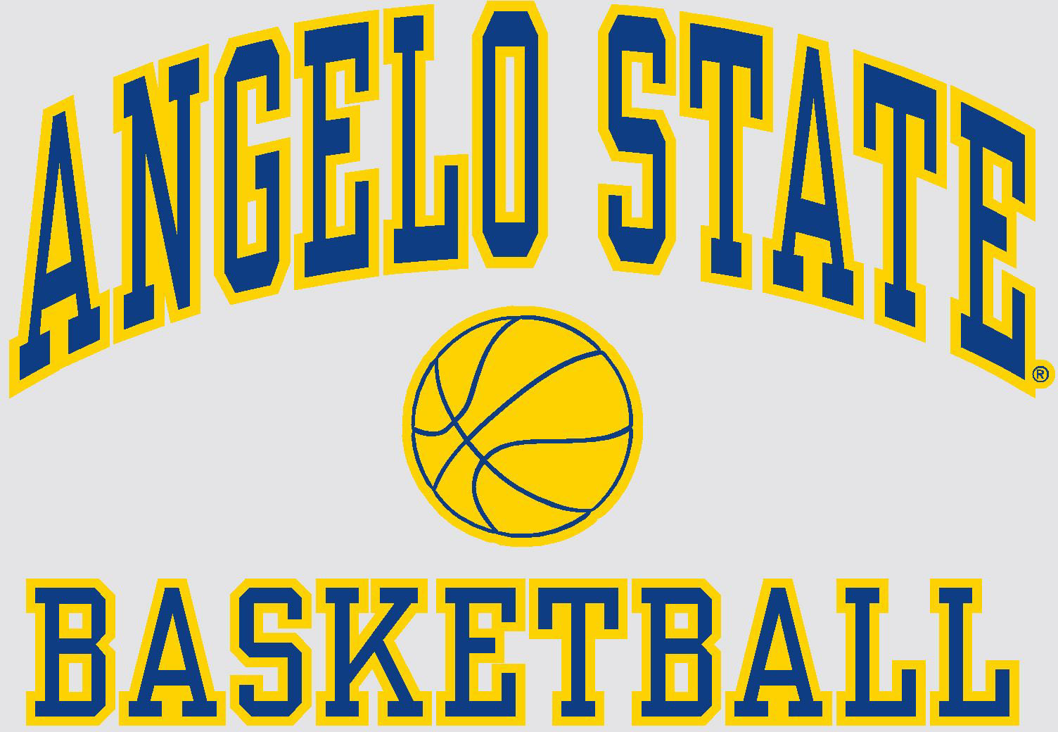 Angelo State University Basketball Decal