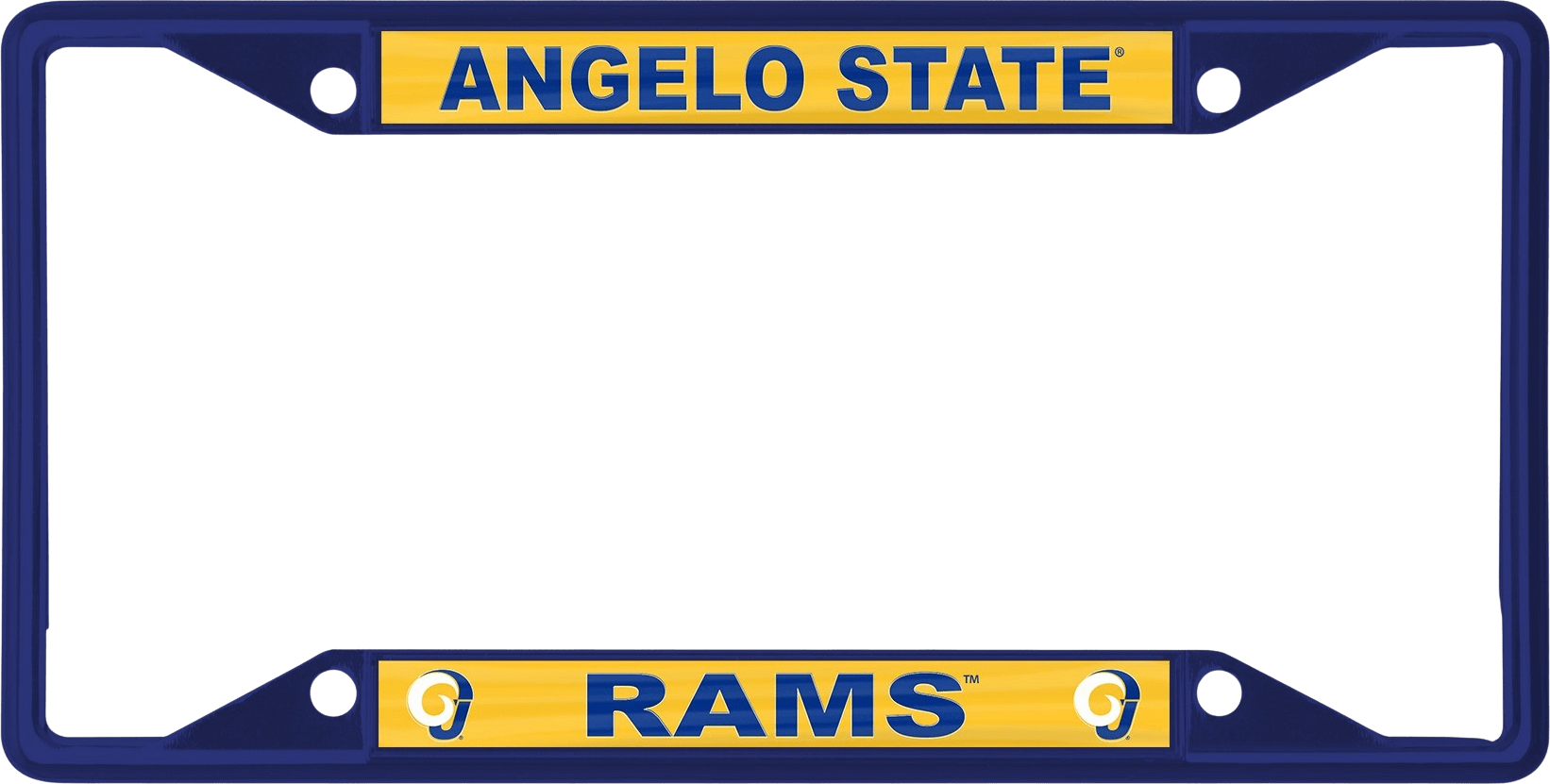 Angelo State University Rams License Plate Frame