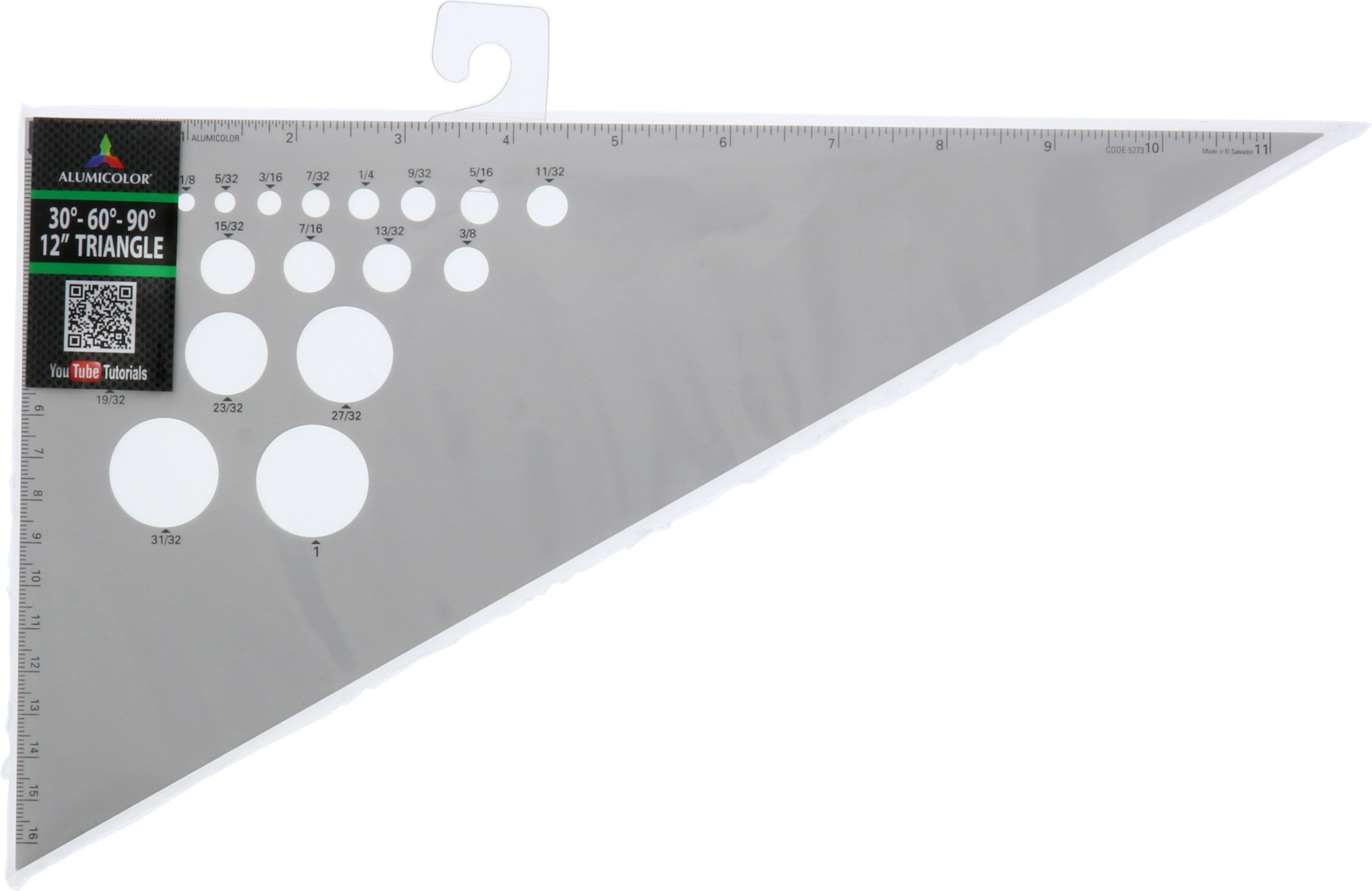 ALUMINUM TRIANGLE 30/60 12 INCH