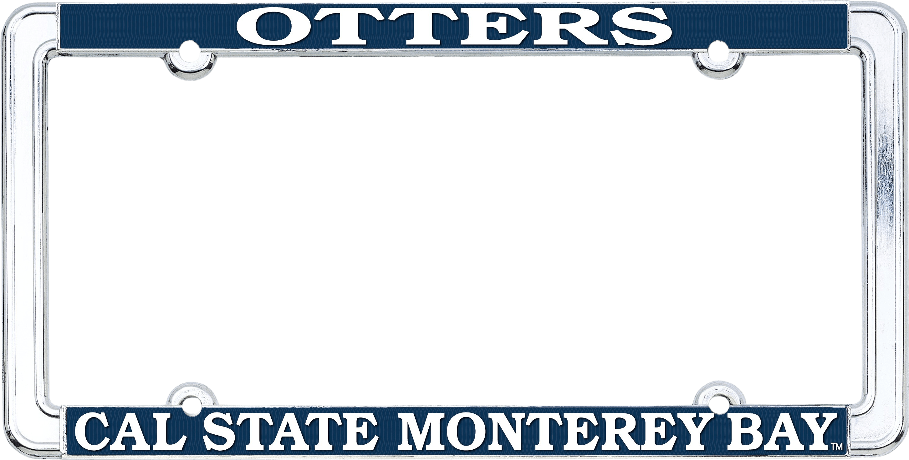 California State University Monterey Bay Otters Thin Rim License Plate Frame