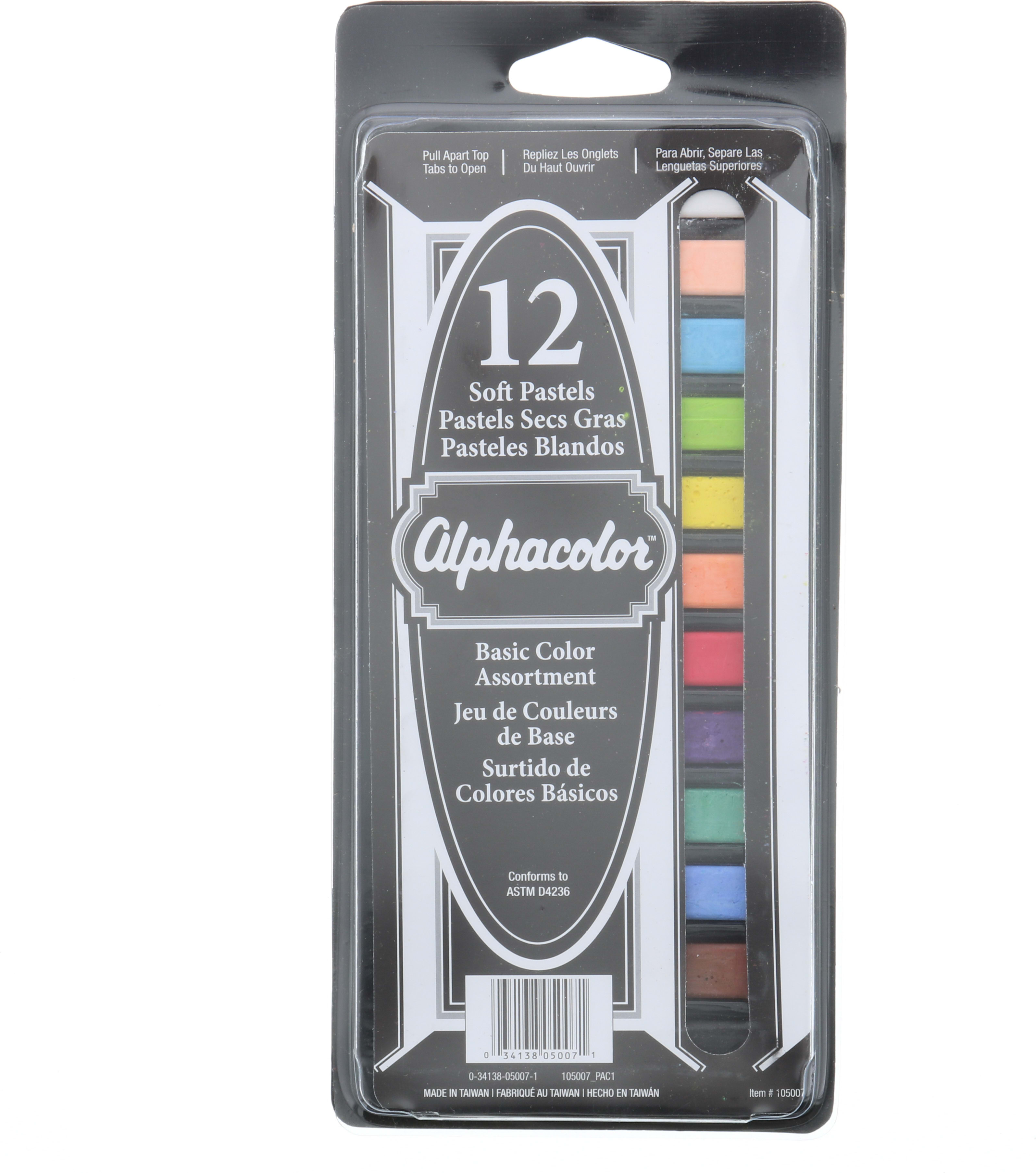 ALPHACOLOR PASTELS  12 CLR SET