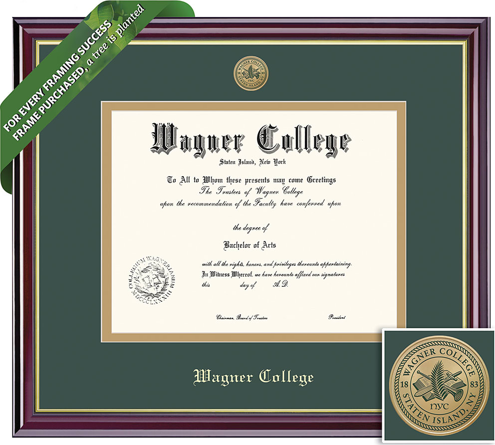 Wagner College 8.5'' x 11'' Windsor Diploma Frame