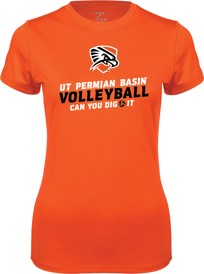 UT Permian Basin Ladies Syntrel Performance Tee Volleyball Can You Dig It - ONLINE ONLY