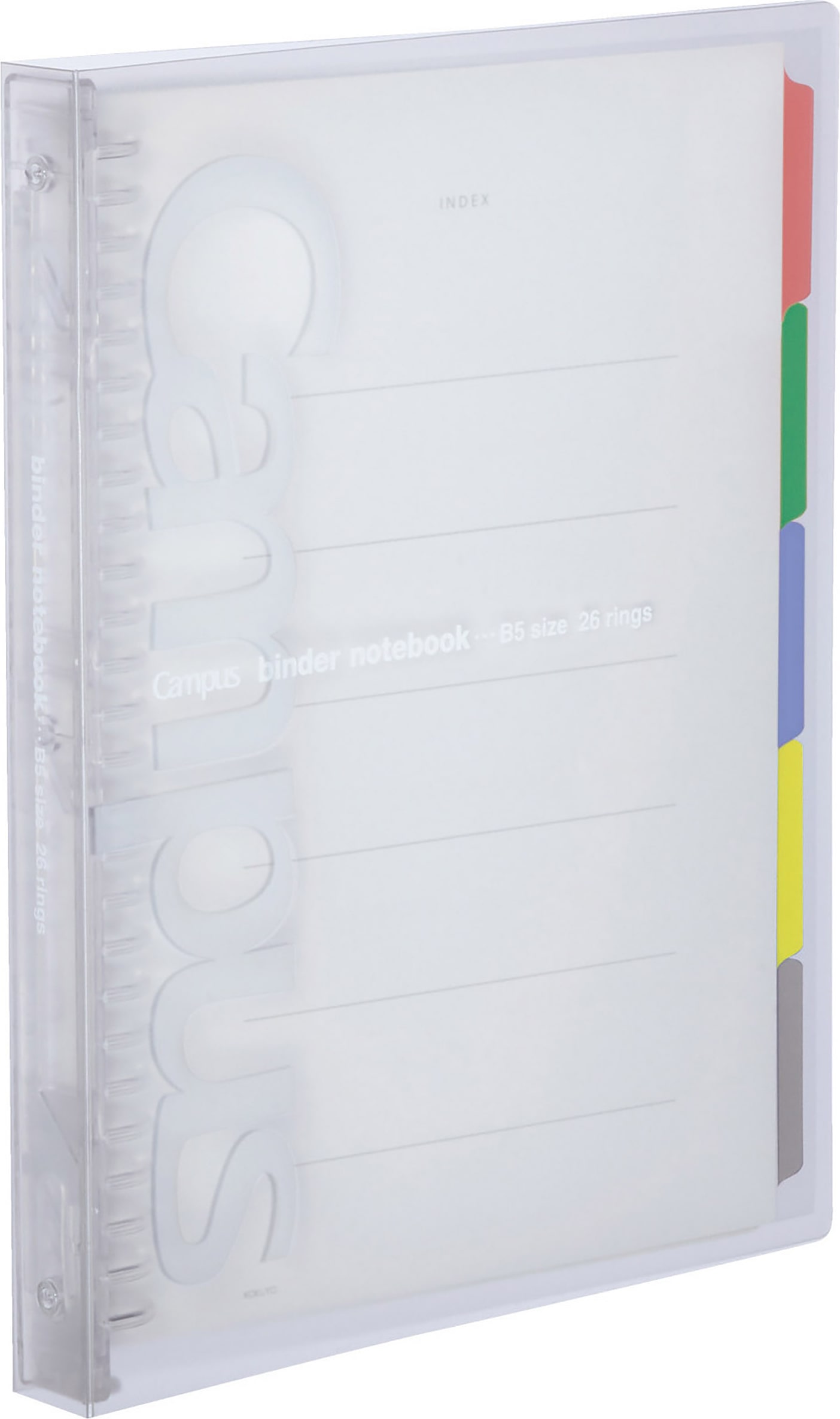 CAMPUS SLIDE BINDER: CLEAR