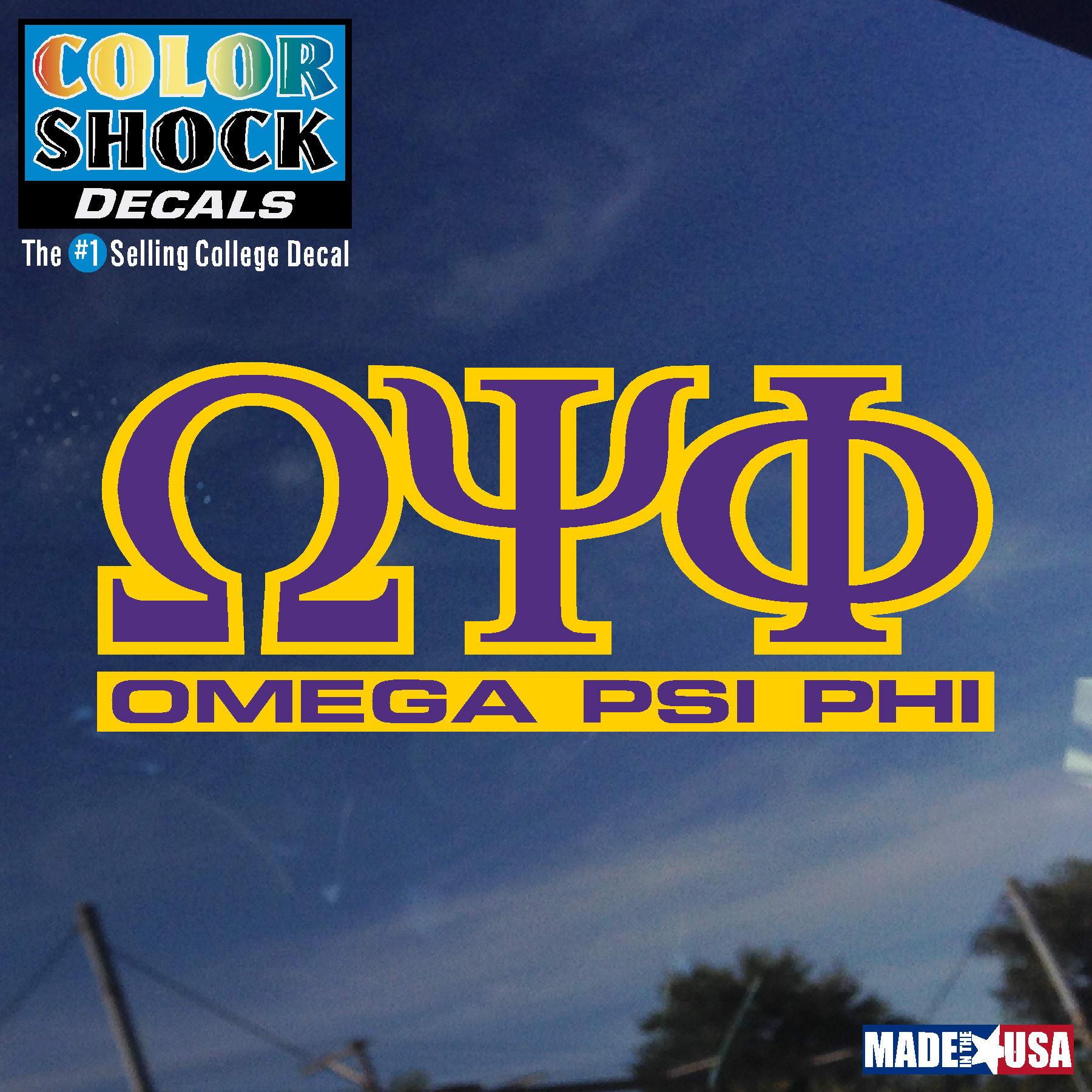 Delaware State University Omega Psi Phi' Decal