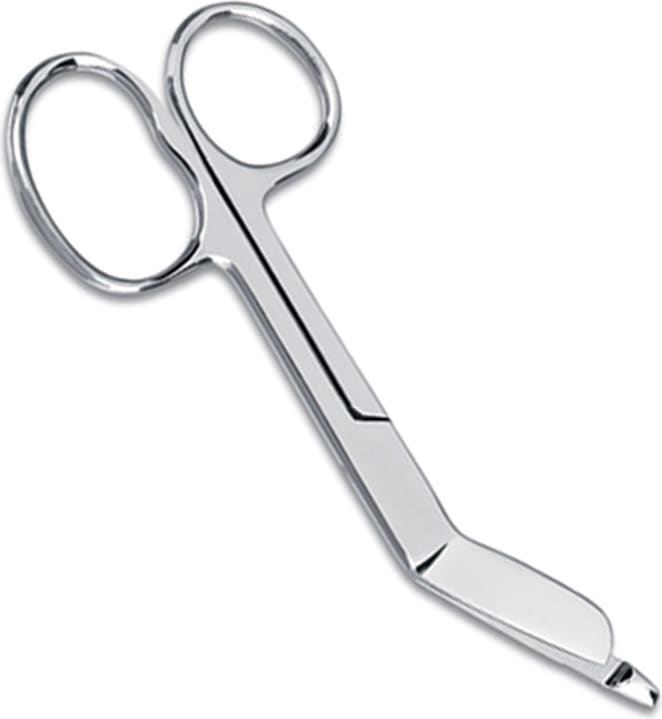 4.5IN BANDAGE SCISSOR WITH ONE LARGE RING IN SLIDE PACK