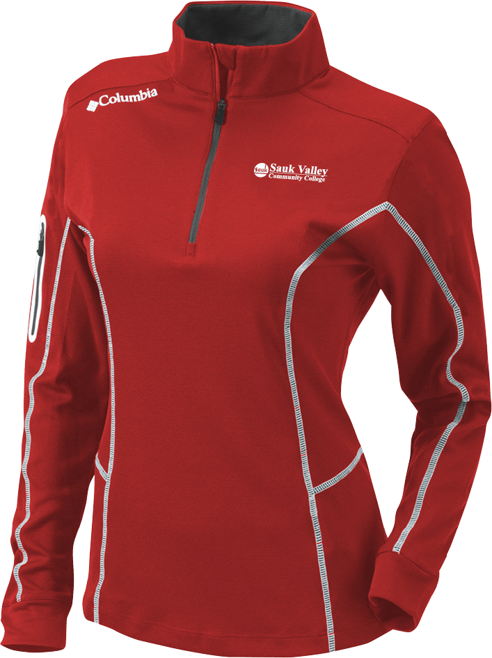 Sauk Valley Columbia Womens Omni Wick Shotgun 1/4 Zip Sauk Valley CC Primary Wordmark - ONLINE ONLY