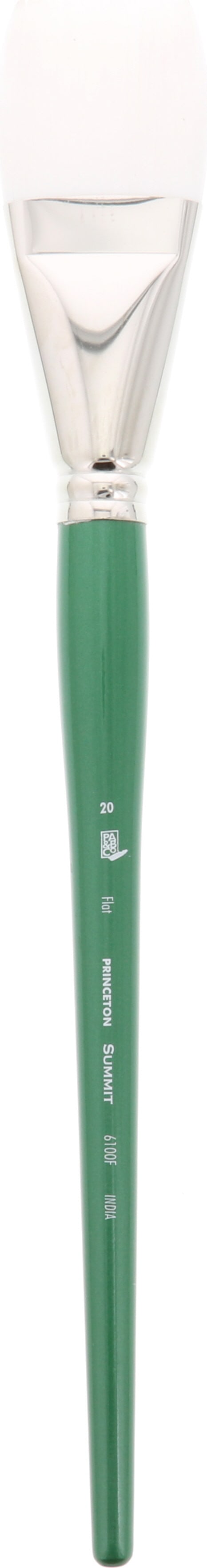 SUMMIT WHITE SYNTHETIC BRISTLE FLAT 20 LONG HANDLE