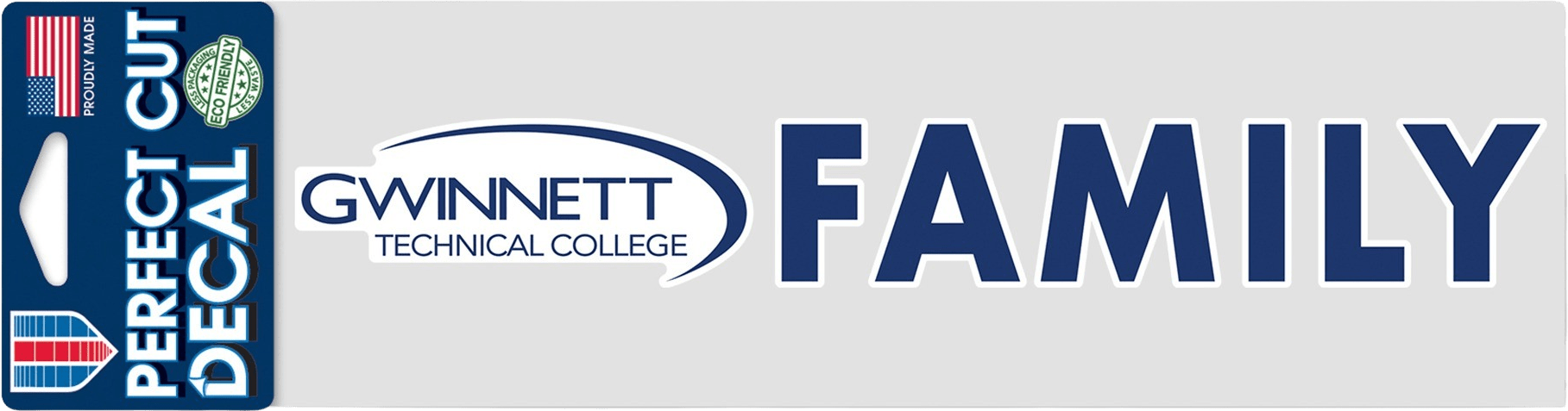 Gwinnett Technical College 3x10 Family Decal