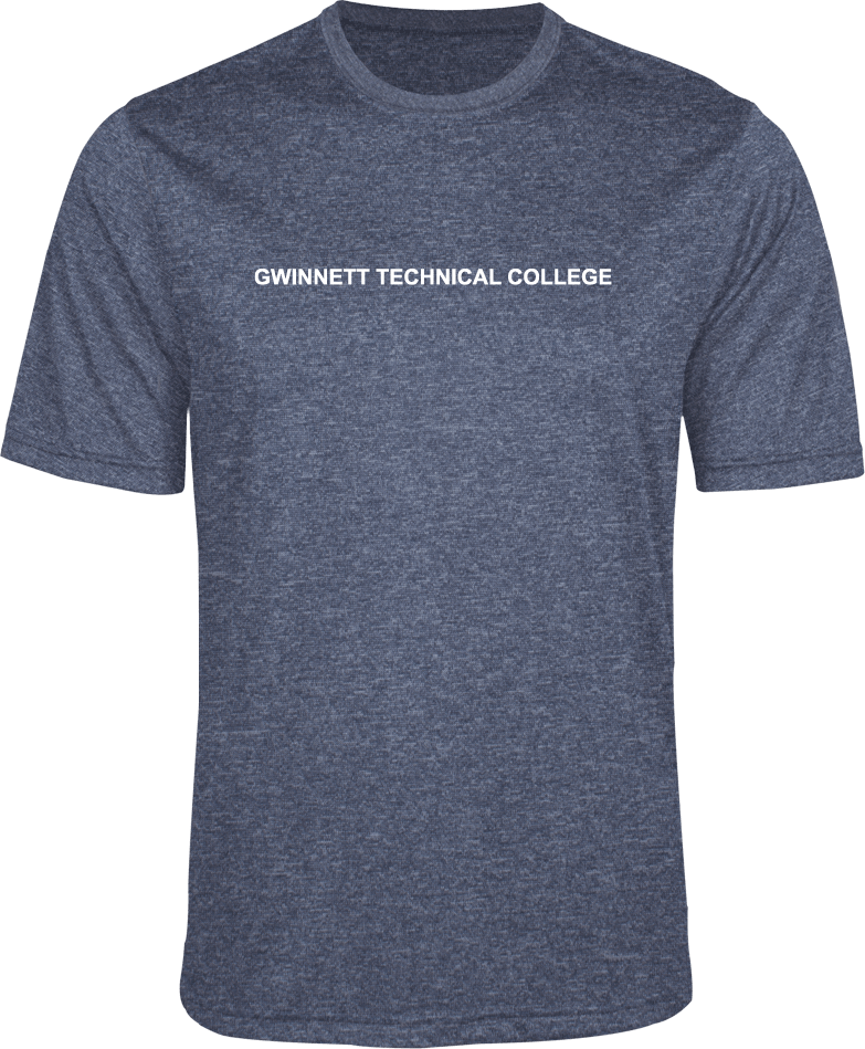 Gwinnett Tech Heather Performance Contender Tee Gwinnett Flat Word Mark - ONLINE ONLY