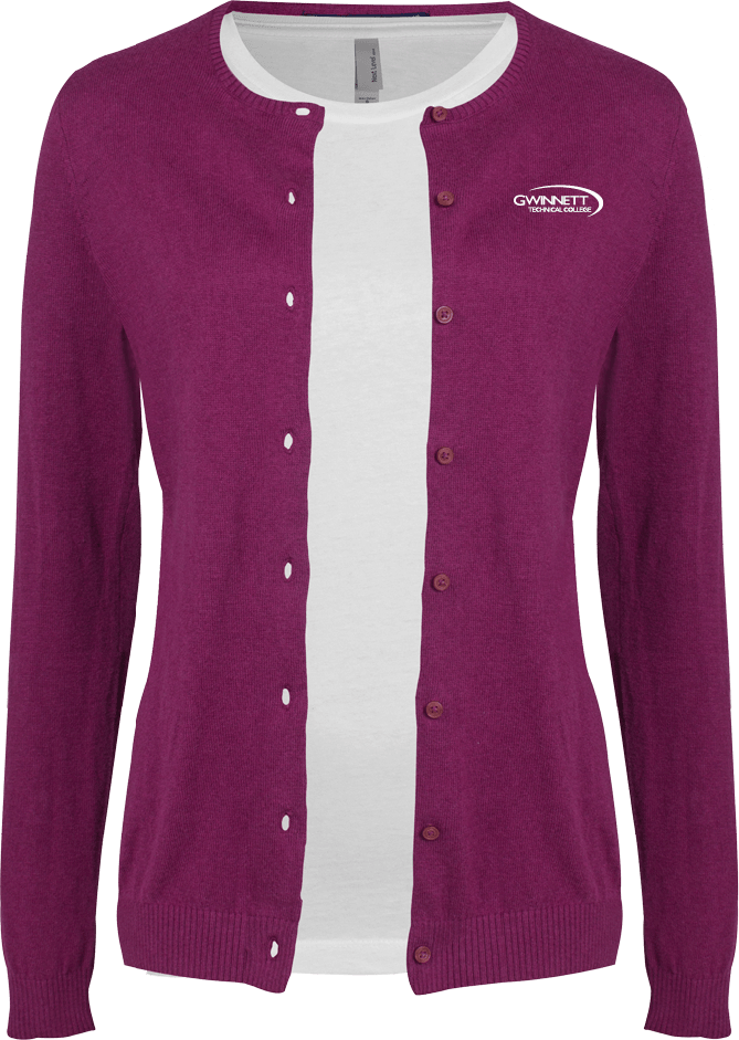 Gwinnett Tech Ladies Cardigan Gwinnett Technical College - ONLINE ONLY