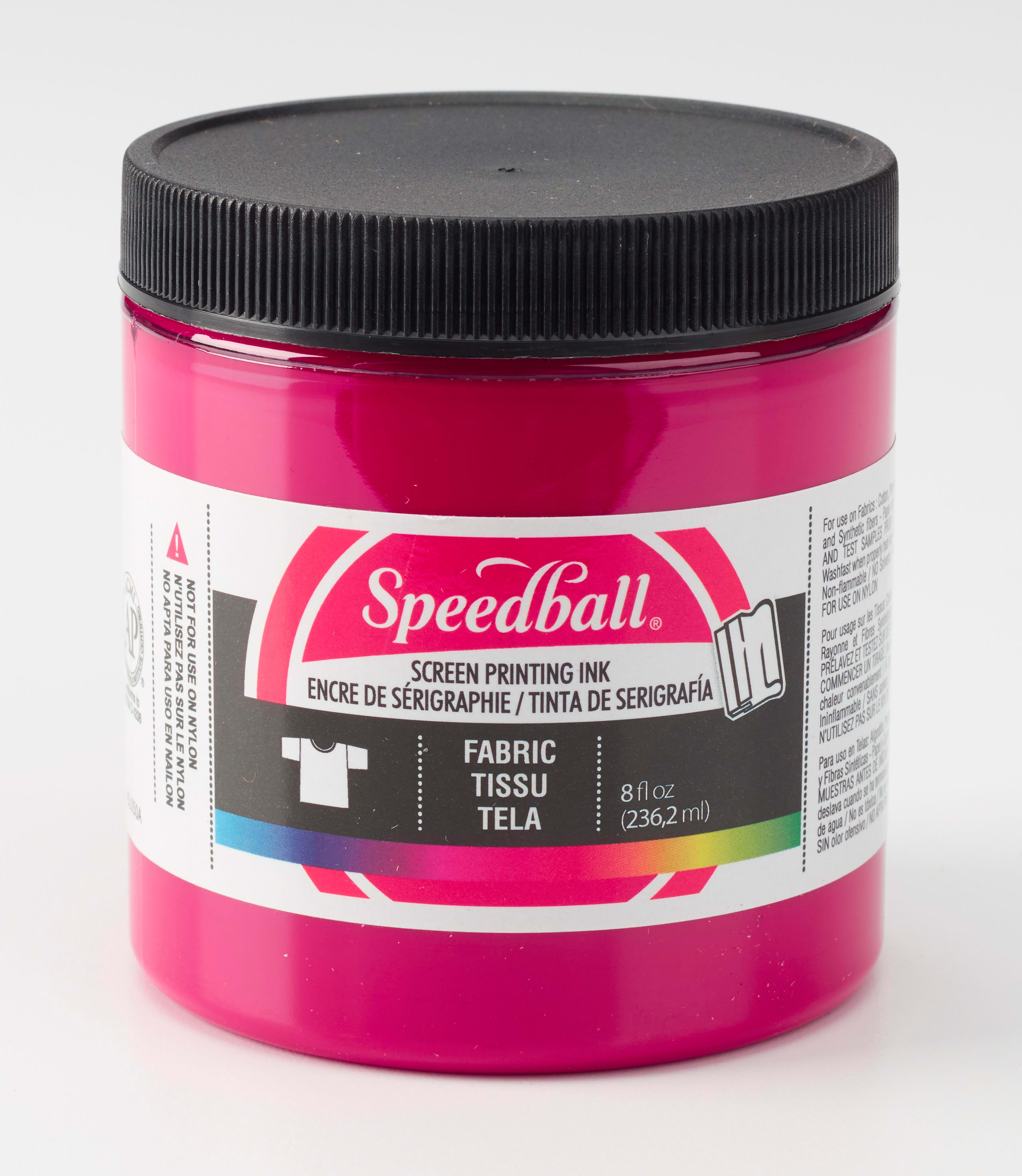 SCREEN INK FABRIC 8 OZ PROCESS MAGENTA