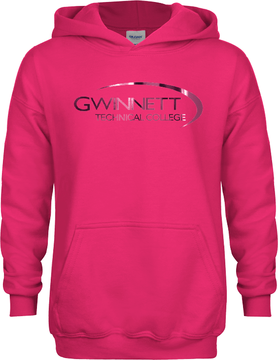 Gwinnett Tech Youth Fleece Hoodie Gwinnett Technical College Foil - ONLINE ONLY