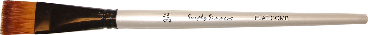 SIMPLY SIMMONS BRUSH FLAT COMB 3/4
