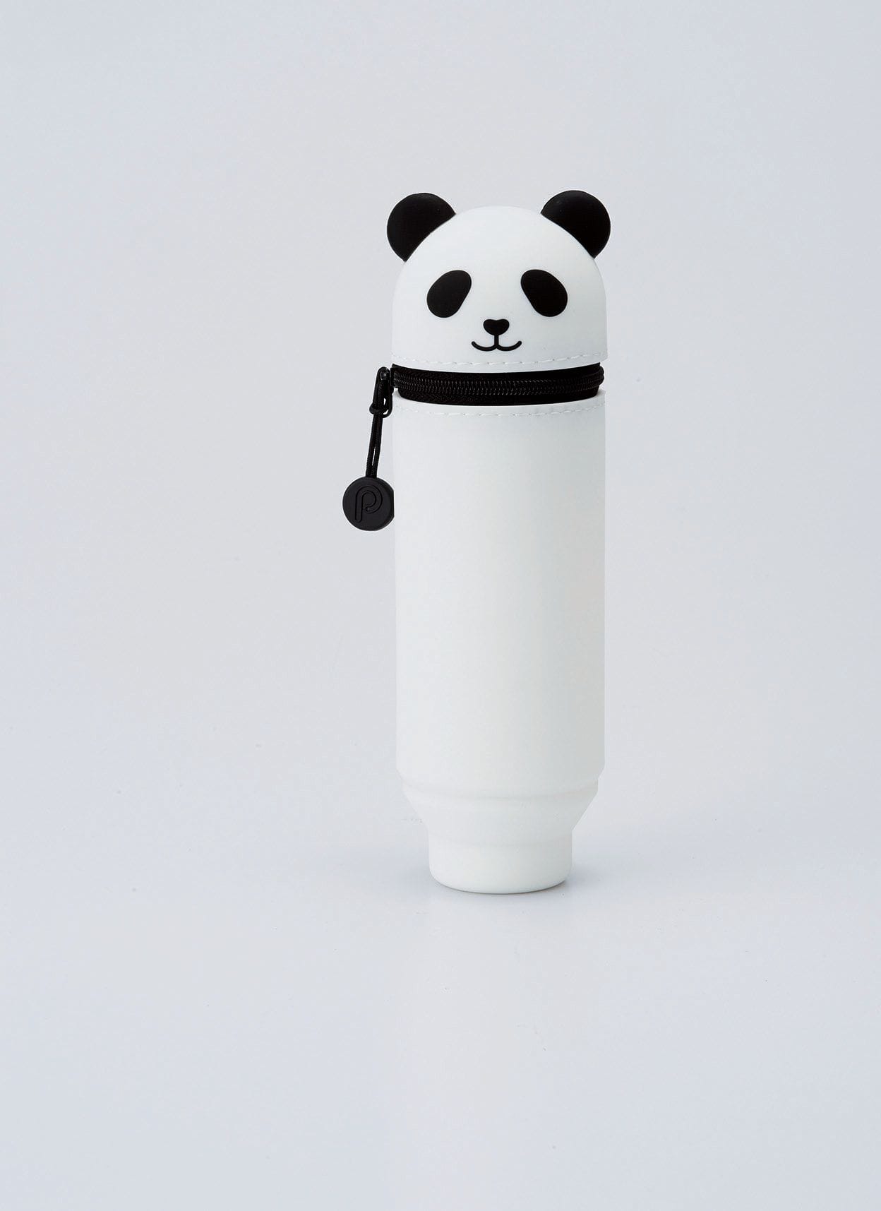 Panda PuniLabo Stand Up Case zips closed for transportation.Transforms into a cup to hold your favorite pens & pencils upright on a desk.