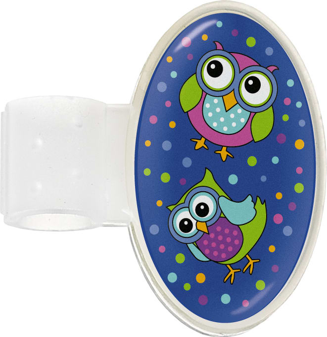 PRINTED STETHOSCOPE ID TAG-PARTY OWLS ROYAL