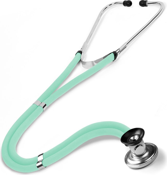 SPRAGUE-RAPPAPORT-STETHOSCOPE IN CLAMSHELL-AQUA SEA