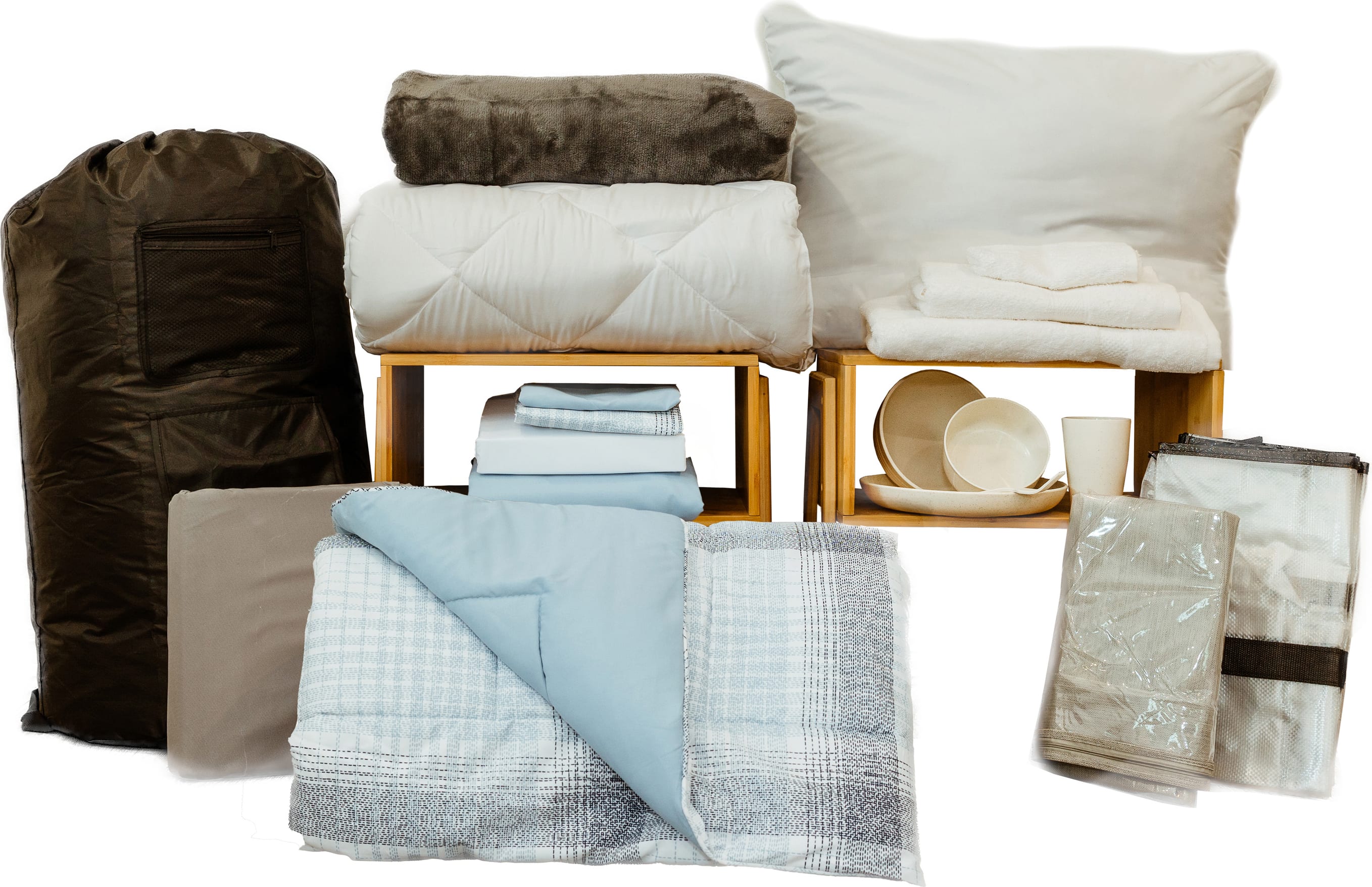 CAN DLX BEDDING BUNDLE-BLUE PL