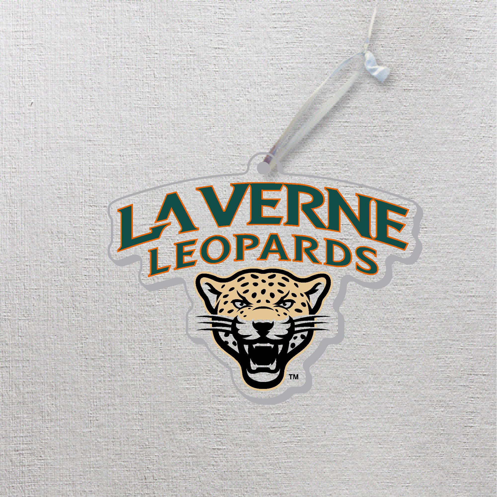 University of La Verne Leopards 3x4 Glass Ornament