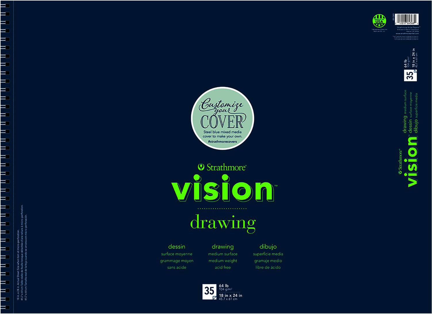 VISION DRAWING PAD 18x24 35 SHEETS