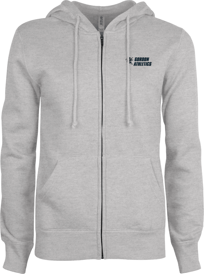 Gordon ENZA Ladies Fleece Full Zip Hoodie Athletics Mark - ONLINE ONLY