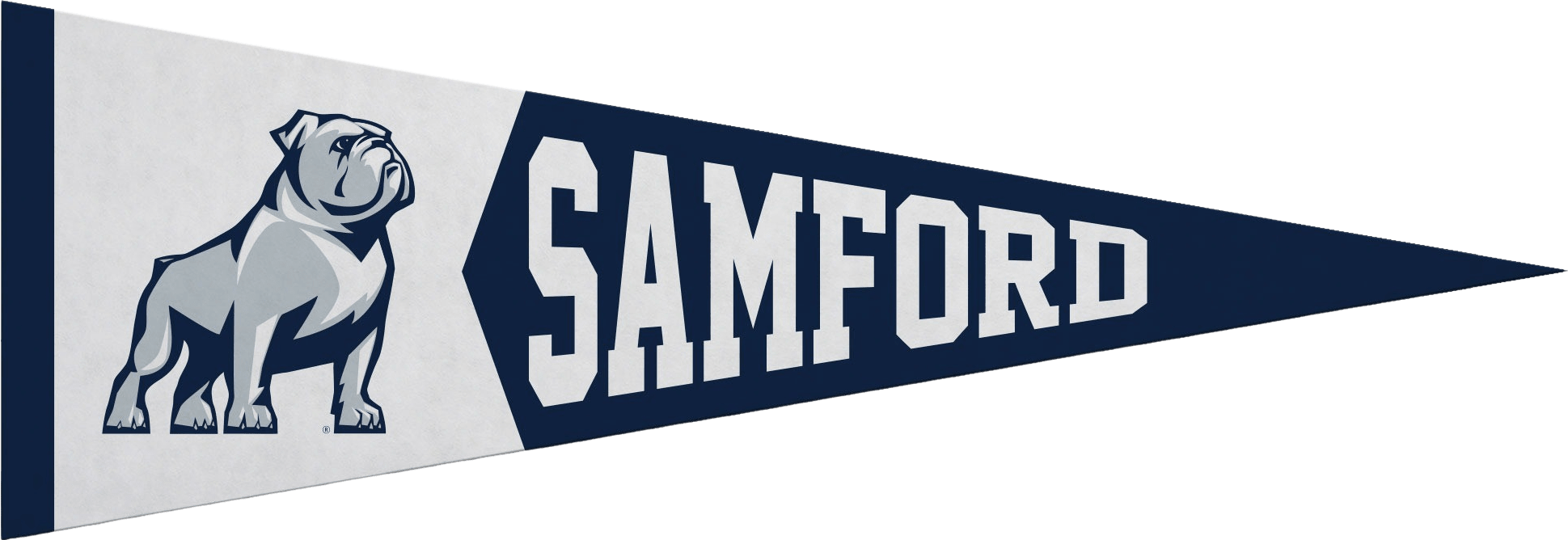 Samford University 5x15 Bulldogs Pennant