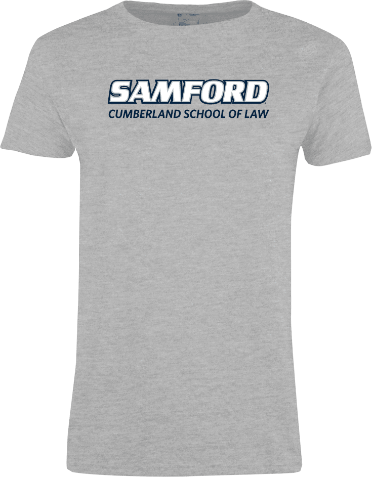Samford Ladies T Shirt Cumberland School of Law - ONLINE ONLY