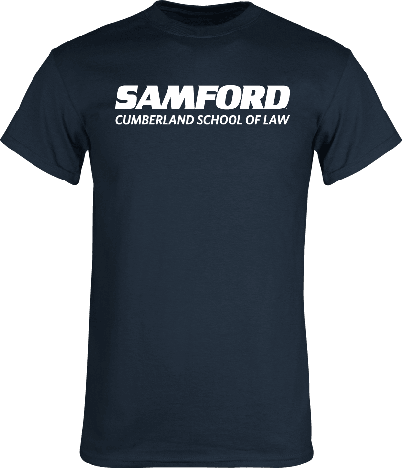 Samford T Shirt Cumberland School of Law - ONLINE ONLY