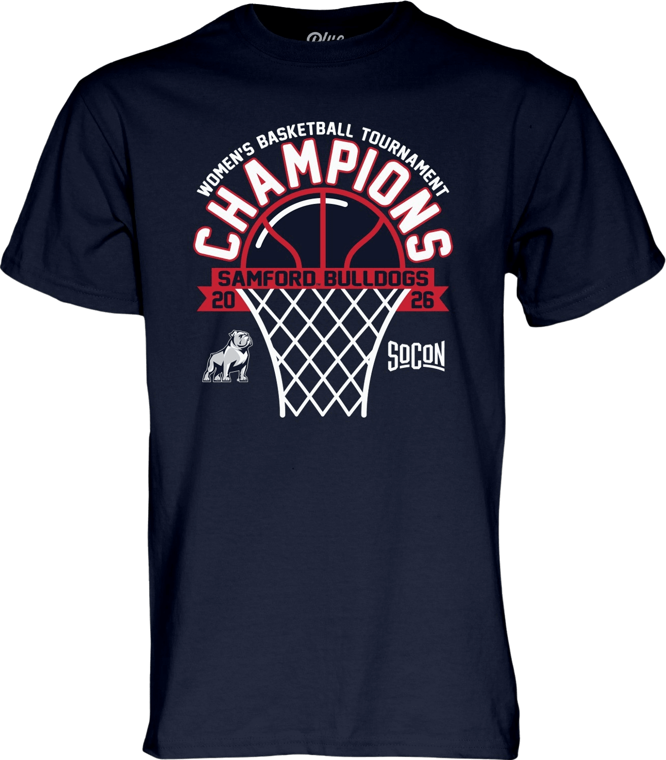 Samford University Women's Basketball 2026 SoCon Tournament Champions Short Sleeve T-Shirt