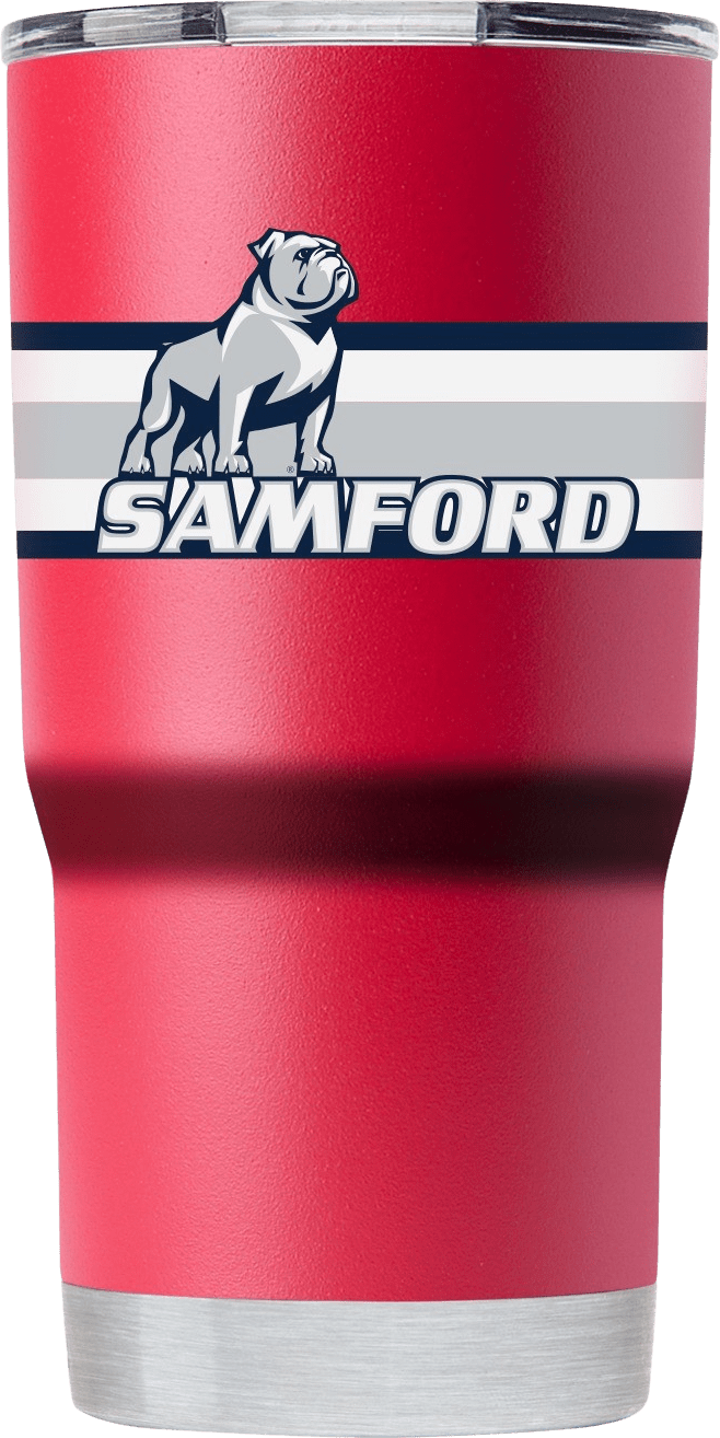 Samford University 20 oz. Vacuum Insulated Striped Tumbler