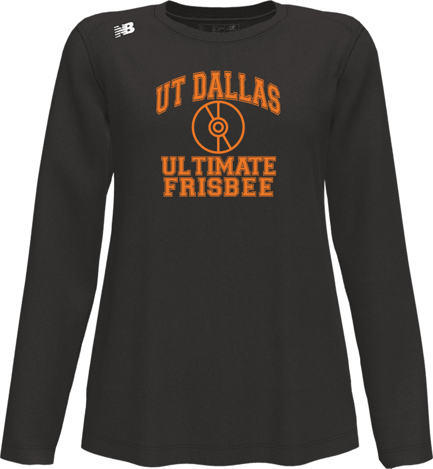 UT Dallas New Balance Womens Long Sleeve Tech Tee UT Dallas Ultimate Frisbee - ONLINE ONLY