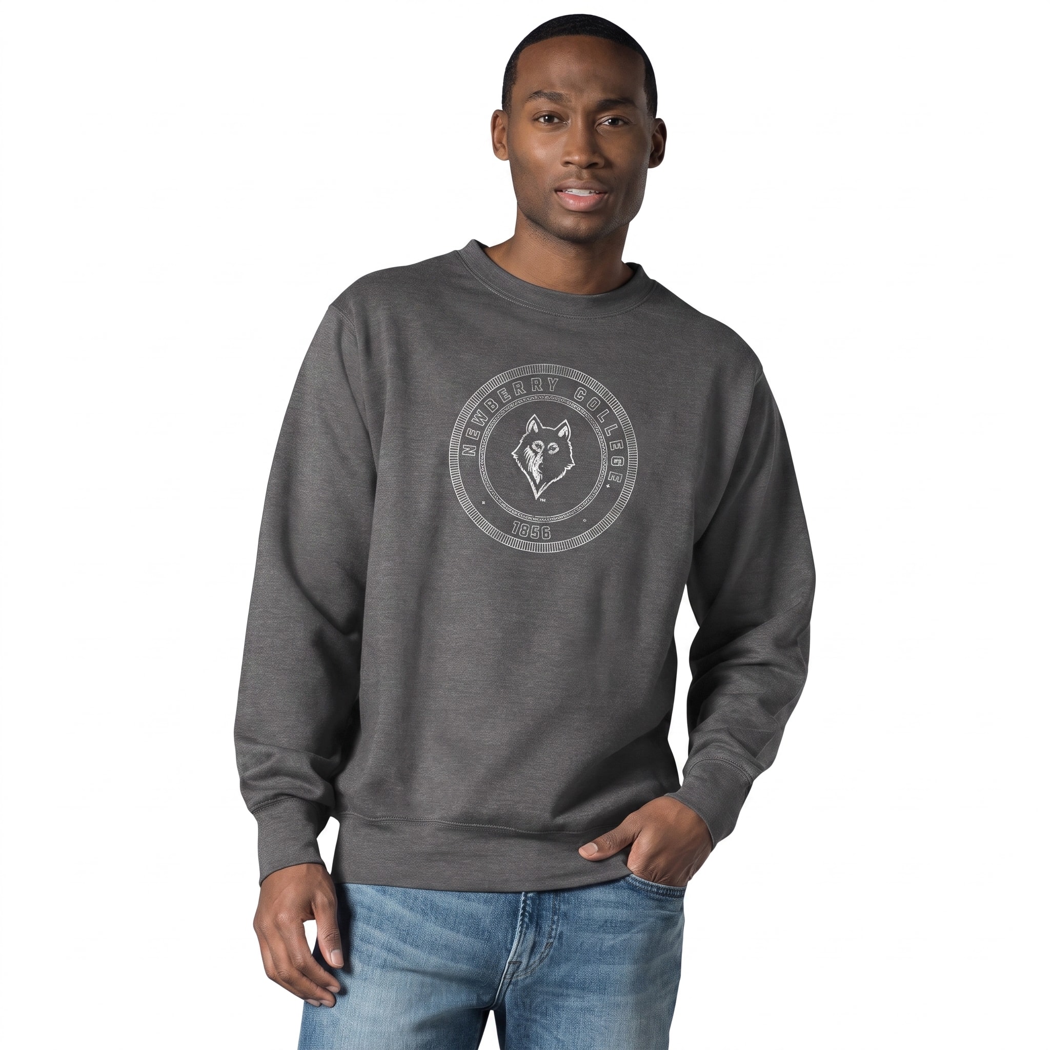 Newberry College Wolves Fleece Crewneck Sweatshirt