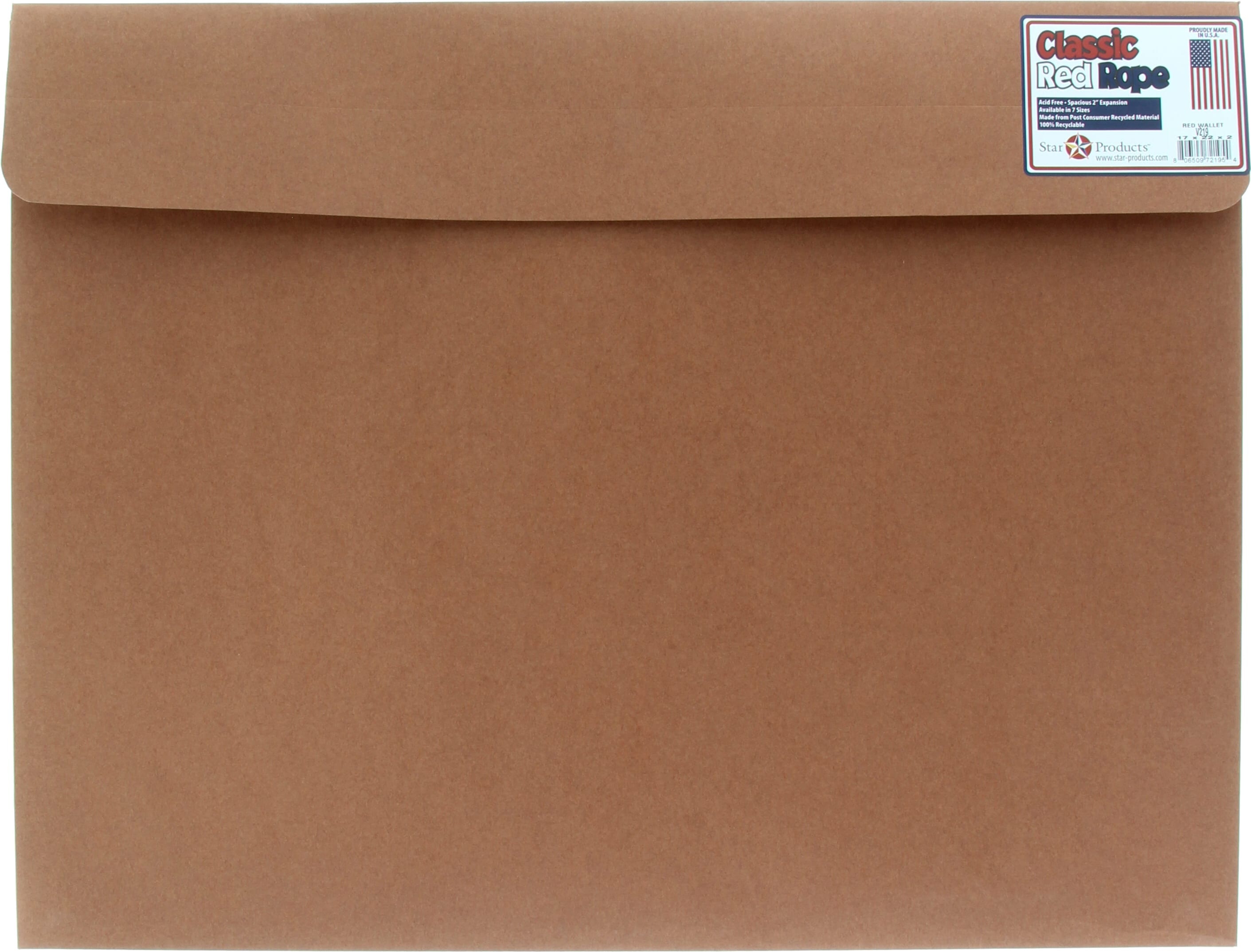 RED WALLET ART ENVELOPE 17X22X2